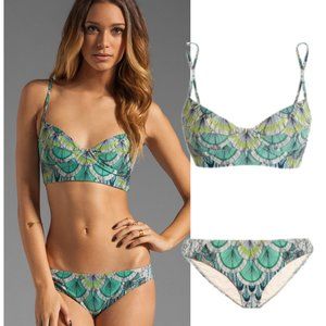 MARA HOFFMAN Feather underwire cami bikini
